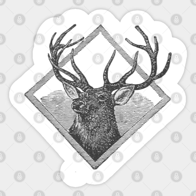 Oh Deer! Sticker by wanungara